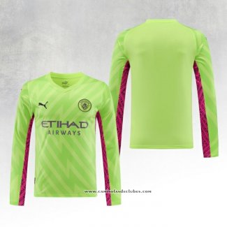 Camisola Manchester City Goleiro 2023/24 Manga Comprida Verde