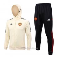 Fato de Treino Hoodie Manchester United 23/24 Amarelo