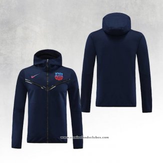 Jaqueta Hoodie Barcelona 22/23 Azul