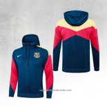 Jaqueta Hoodie Barcelona 24/25 Azul