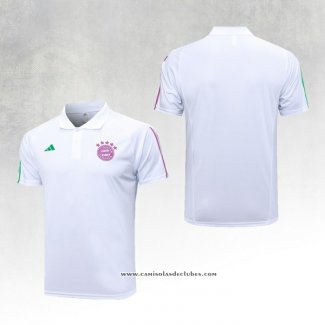 Camisola Polo del Bayern de Munique 23/24 Branco