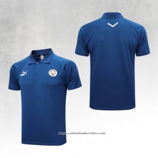 Camisola Polo del Manchester City 23/24 Azul