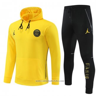 Fato de Treino Hoodie Paris Saint-Germain Jordan 2023 Amarelo