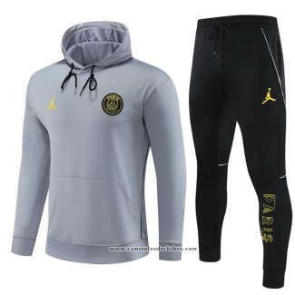 Fato de Treino Hoodie Paris Saint-Germain Jordan 2023 Cinza