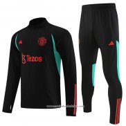 Sueter de Treinamento Manchester United 2023/24 Crianca Preto