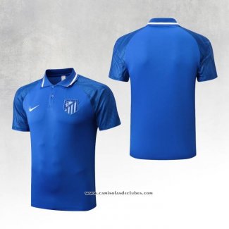 Camisola Polo del Atletico Madrid 22/23 Azul Oscuro