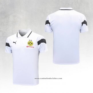 Camisola Polo del Dortmund 23/24 Branco