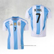 Camisola 1º Argentina Jogador De Paul 2024