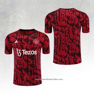 Camisola de Treinamento Manchester United 23/24 Vermelho