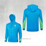 Jaqueta Hoodie Brasil 24/25 Azul