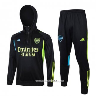 Sueter de Treinamento Arsenal 23/24 Crianca Preto y Verde