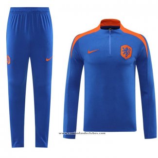 Sueter de Treinamento Holanda 24/25 Azul