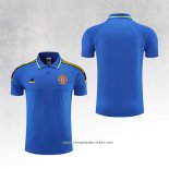 Camisola Polo del Manchester United 22/23 Azul