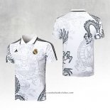Camisola Polo del Real Madrid Dragon 24/25 Branco