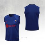 Camisola de Treinamento Barcelona 23/24 Sin Mangas Azul