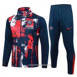 Jaqueta de Treinamento Paris Saint-Germain 24/25 Vermelho y Azul