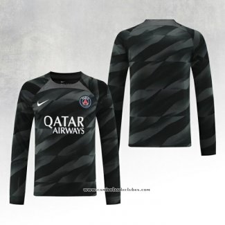 Camisola Paris Saint-Germain Goleiro 23/24 Manga Comprida Preto