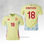 Camisola 2º Espanha Jogador Zubimendi 2024