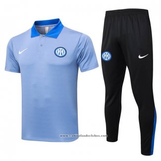 Conjunto Polo del Inter de Milao 24/25 Azul