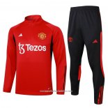 Sueter de Treinamento Manchester United 23/24 Crianca Vermelho