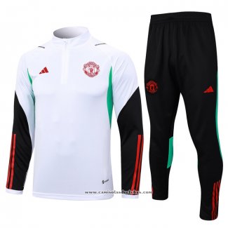 Sueter de Treinamento Manchester United 23/24 Branco