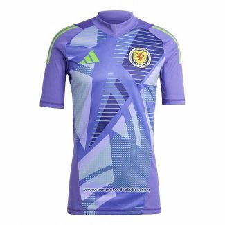 Camisola Escocia Goleiro 2024 Azul