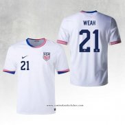 Camisola 1º Estados Unidos Jogador Weah 2024