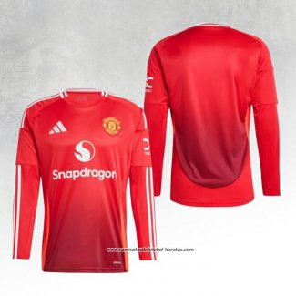 Camisola 1º Manchester United 24/25 Manga Comprida