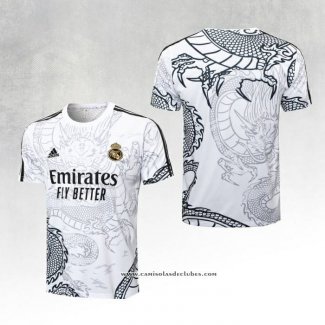 Camisola de Treinamento Real Madrid Dragon 2024/25 Branco