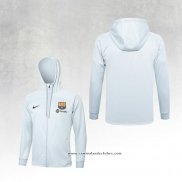 Jaqueta Hoodie Barcelona 23/24 Branco