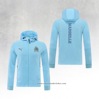 Jaqueta Hoodie Olympique Marsella 22/23 Azul