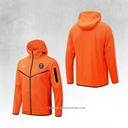 Jaqueta Hoodie Paris Saint-Germain 22/23 Laranja