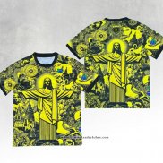 Camisola Brasil Jesus 2024-2025 Amarelo Tailandia