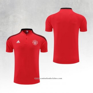 Camisola Polo del Manchester United 22/23 Vermelho