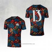 Camisola Pre Match del Olympique Marsella Africa 2024 Preto