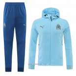 Fato de Treino Hoodie Olympique Marsella 22/23 Azul