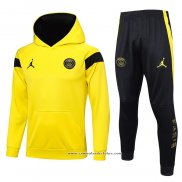 Fato de Treino Hoodie Paris Saint-Germain Jordan 23/24 Amarelo