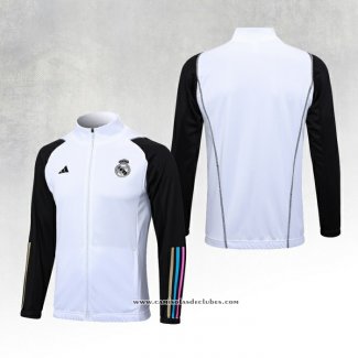 Jaqueta Real Madrid 23/24 Branco y Preto