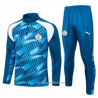 Sueter de Treinamento Manchester City 23/24 Azul