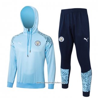 Sueter de Treinamento Manchester City 23/24 Azul Claro