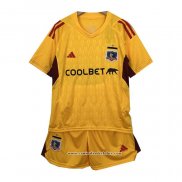 Camisola Colo-Colo Goleiro 2023 Crianca Amarelo