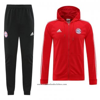 Fato de Treino Hoodie Bayern de Munique 22/23 Vermelho