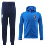 Fato de Treino Hoodie Italia 22/23 Azul