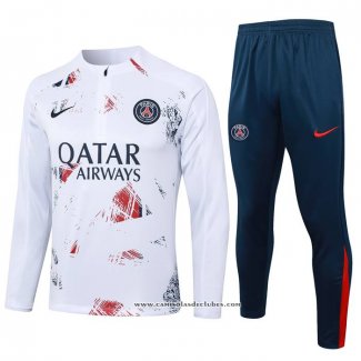 Sueter de Treinamento Paris Saint-Germain 24/25 Branco