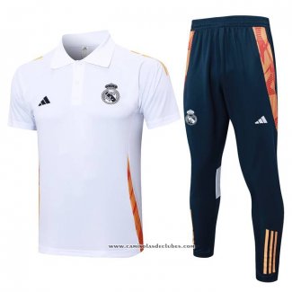 Conjunto Polo del Real Madrid 2024/25 Branco