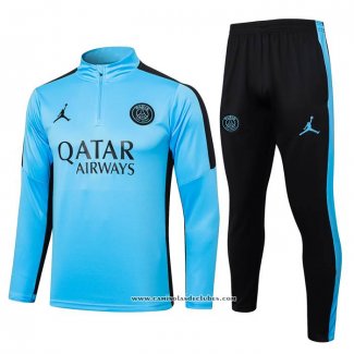 Sueter de Treinamento Paris Saint-Germain 23/24 Crianca Azul Claro