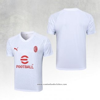 Camisola de Treinamento AC Milao 23/24 Branco