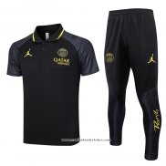 Conjunto Polo del Paris Saint-Germain Jordan 23/24 Preto