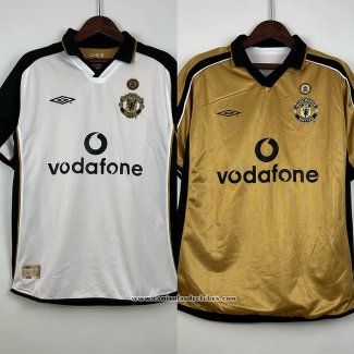 Camisola Manchester United Retro 2001-2002 Ponerse En Doble Cara