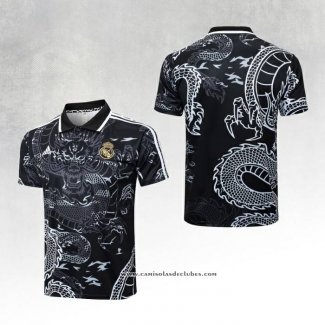 Camisola Polo del Real Madrid Dragon 24/25 Preto